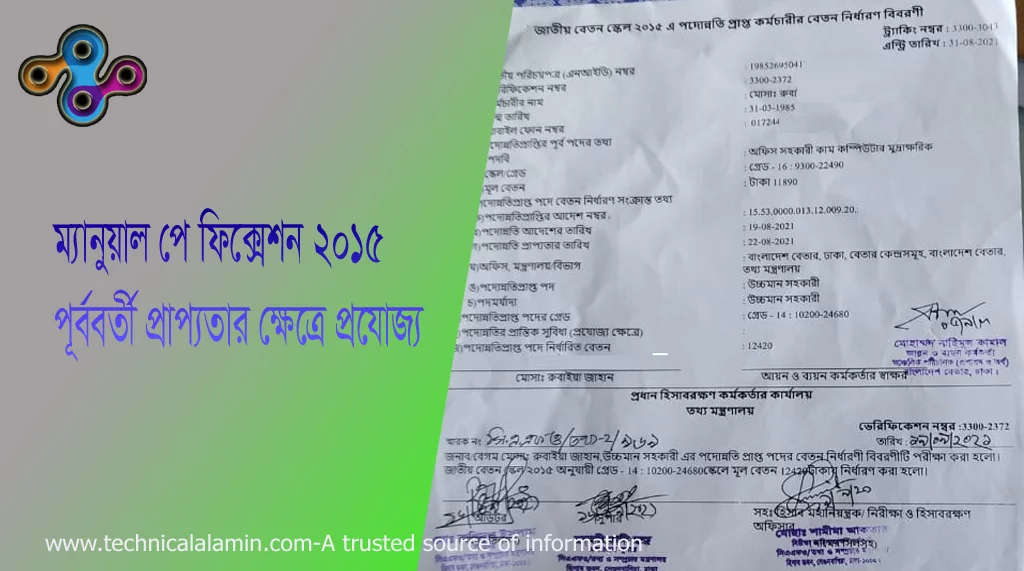 Online Pay Fixation 2021