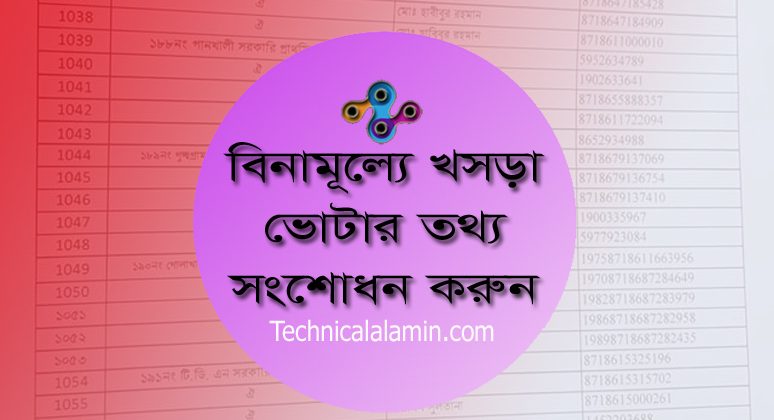 খসড়া তালিকায় ভুল তথ্য থাকলে করণীয় ২০২৩ । নতুন ভোটার তথ্য সংশোধন ফরম- ৮ ডাউনলোড