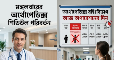 সরকারি কর্মচারী হাসপাতাল সিডিউল ২০২৬