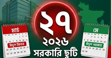 ২০২৬ সালের সরকারি ছুটির তালিকা প্রকাশ