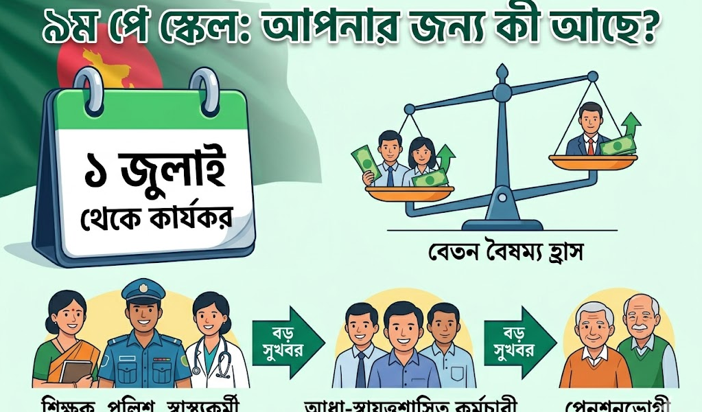 ১ জুলাই থেকে কার্যকর হচ্ছে ৯ম পে স্কেল ২০২৬