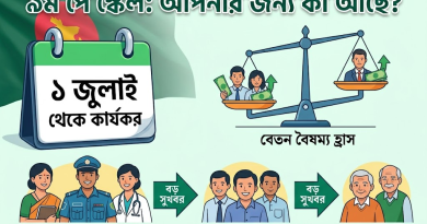 ১ জুলাই থেকে কার্যকর হচ্ছে ৯ম পে স্কেল ২০২৬