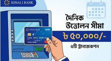 সোনালী ব্যাংক এটিএম লেনদেন