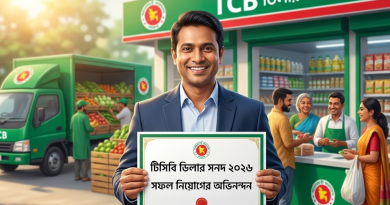 সারা দেশে টিসিবি ডিলার নিয়োগের বিজ্ঞপ্তি প্রকাশ