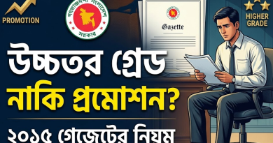 সরকারি চাকরিতে উচ্চতর গ্রেড বনাম পদোন্নতি