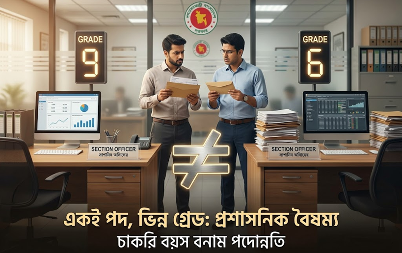 একই পদ, ভিন্ন গ্রেড