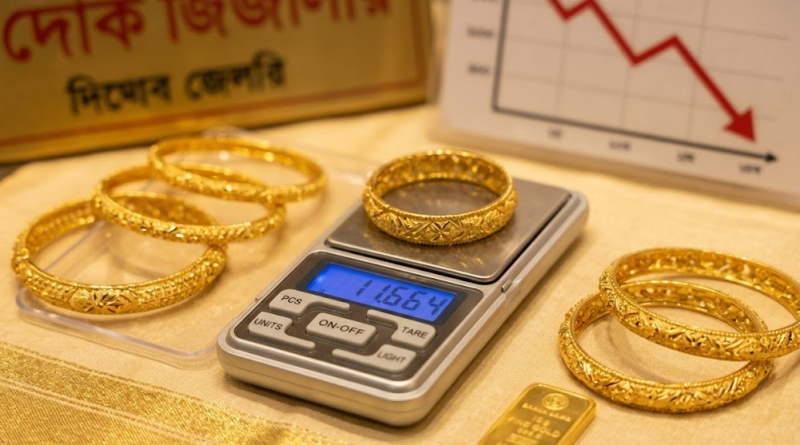 ২৪ ঘণ্টার ব্যবধানে আবারও কমলো স্বর্ণের দাম