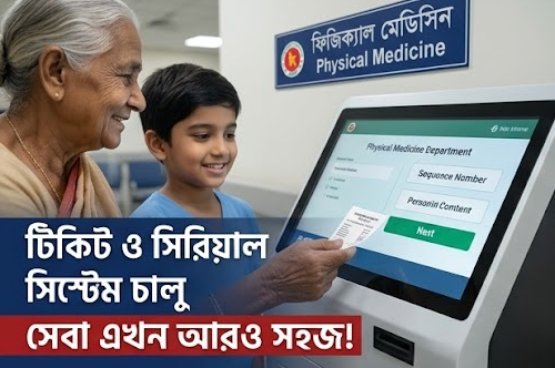 সরকারি কর্মচারী হাসপাতালে বিভাগভিত্তিক টিকিট ও সিরিয়াল সিস্টেম চালু