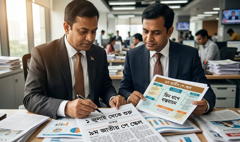 ১ জুলাই থেকে শুরু হচ্ছে ৯ম জাতীয় পে স্কেল, তিন ধাপে বাস্তবায়নের সিদ্ধান্ত