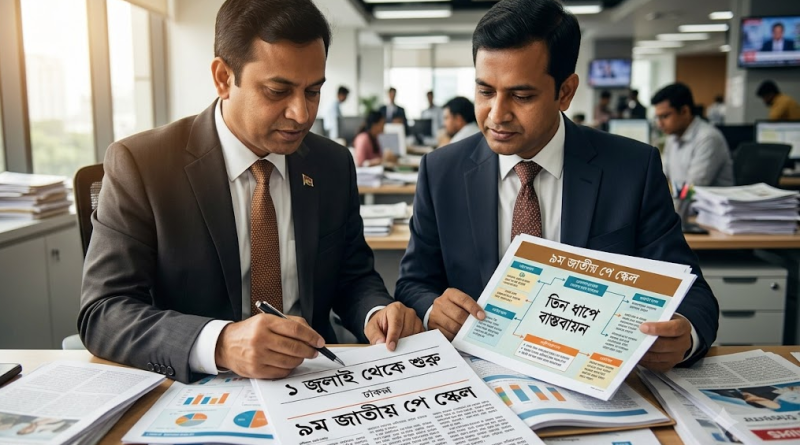 ১ জুলাই থেকে শুরু হচ্ছে ৯ম জাতীয় পে স্কেল, তিন ধাপে বাস্তবায়নের সিদ্ধান্ত
