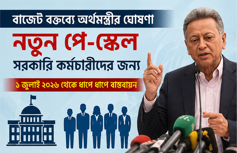 ১ জুলাই থেকে ধাপে ধাপে নতুন বেতন কাঠামো বাস্তবায়ন