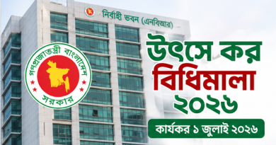 উৎসে কর বিধিমালা ২০২৬