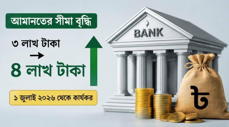 ব্যাংকে টাকা রাখলেই আবগারি শুল্ক?