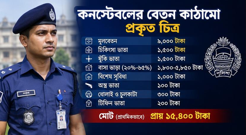 কনস্টেবলের বেতন-ভাতা ও পদোন্নতি নিয়ে বিভ্রান্তি