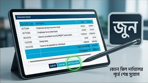 সরকারি কর্মকর্তাদের জিপিএফ চাঁদা পরিবর্তনের সুযোগ