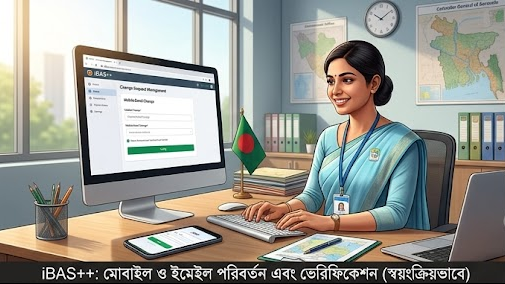 আইবাস++ (iBAS++) : মোবাইল-ইমেইল পরিবর্তন, ওটিপি (OTP) ও শিক্ষা ভাতা সংক্রান্ত গুরুত্বপূর্ণ নির্দেশনা