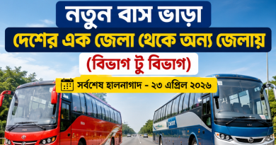 নতুন বাস ভাড়া কার্যকর ২০২৬