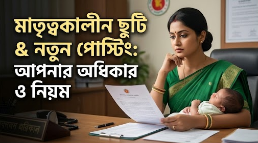 মাতৃত্বকালীন ছুটির মাঝে পোস্টিং অর্ডার