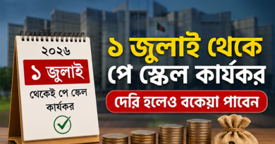 ১ জুলাই থেকেই পে-স্কেলের সুবিধা কার্যকর