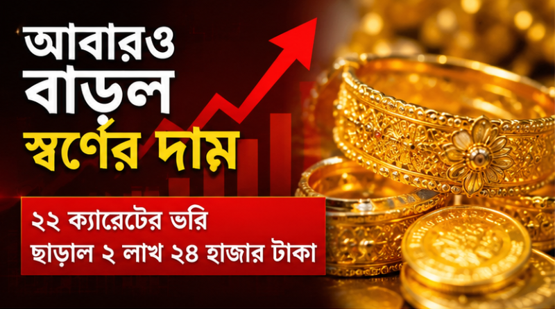দেশে আবারও বাড়ল স্বর্ণের দাম