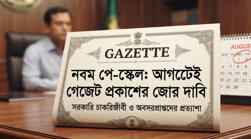 আগস্টের মধ্যেই নবম পে-স্কেলের গেজেট প্রকাশের দাবি