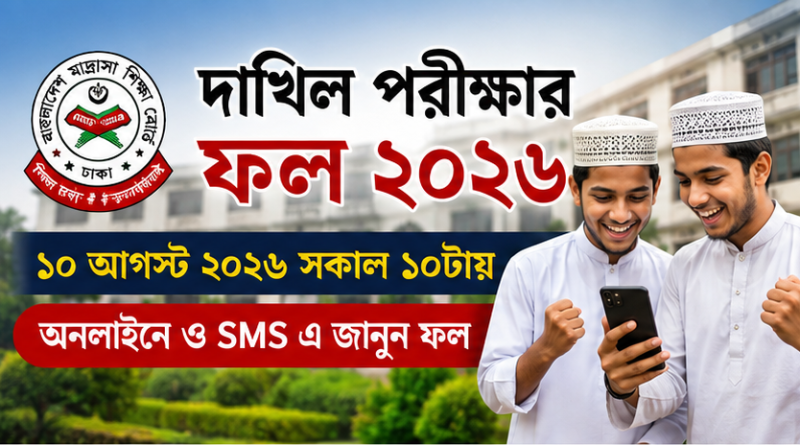 দাখিল পরীক্ষার ফল ১০ আগস্ট সকাল ১০টায়