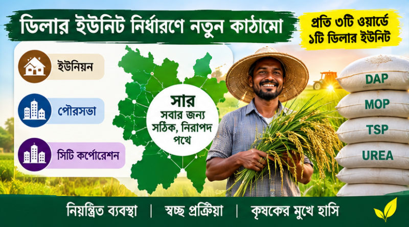 সার ডিলার নিয়োগ ও বিতরণে বড় পরিবর্তন