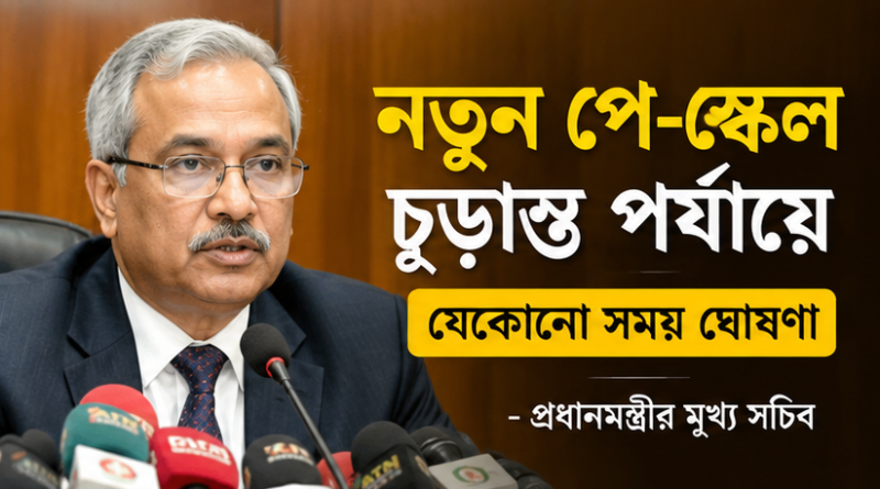 নতুন পে-স্কেল চূড়ান্ত, যেকোনো সময় ঘোষণা