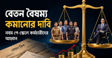 নবম পে-স্কেলে কর্মচারীদের বৈষম্য কমানোর দাবি