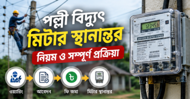 আবেদন থেকে মিটার সরানো পর্যন্ত যা যা করতে হবে