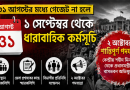 ৩১ আগস্টের মধ্যে নবম পে-স্কেলের গেজেট না হলে নতুন কর্মসূচি