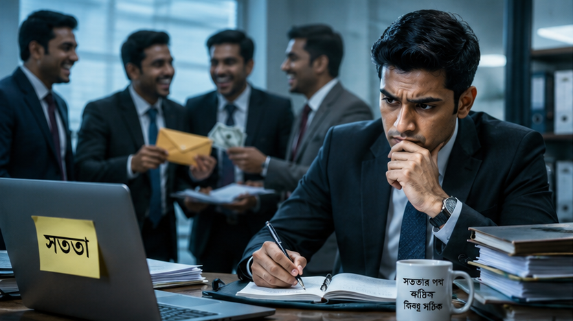 অফিসে সবাই দুর্নীতিগ্রস্ত হলে কী করবেন?