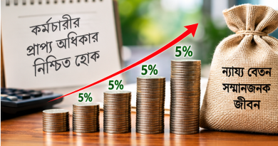 ৮ম ও ৯ম পে-স্কেলে ৫% ইনক্রিমেন্ট