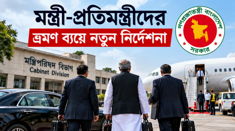 মন্ত্রী-প্রতিমন্ত্রীদের ভ্রমণ ব্যয়ে নতুন নির্দেশনা