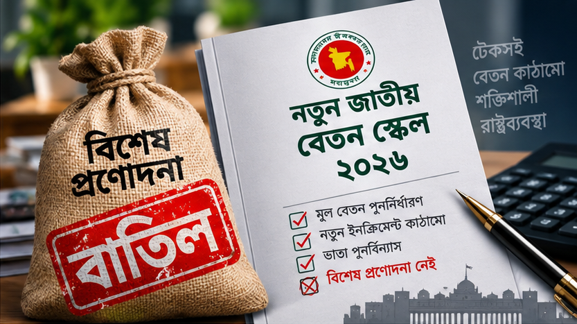 নতুন পে স্কেলে বাতিল হচ্ছে সরকারি চাকরিজীবীদের বিশেষ প্রণোদনা