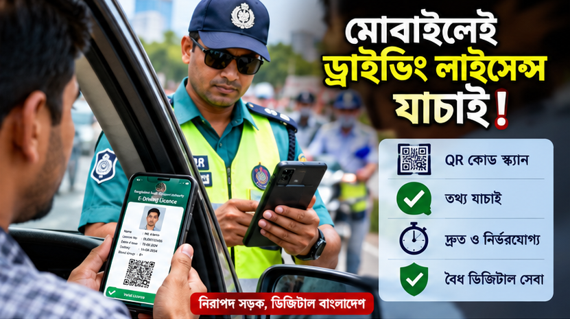 ই-ড্রাইভিং লাইসেন্স ২০২৬