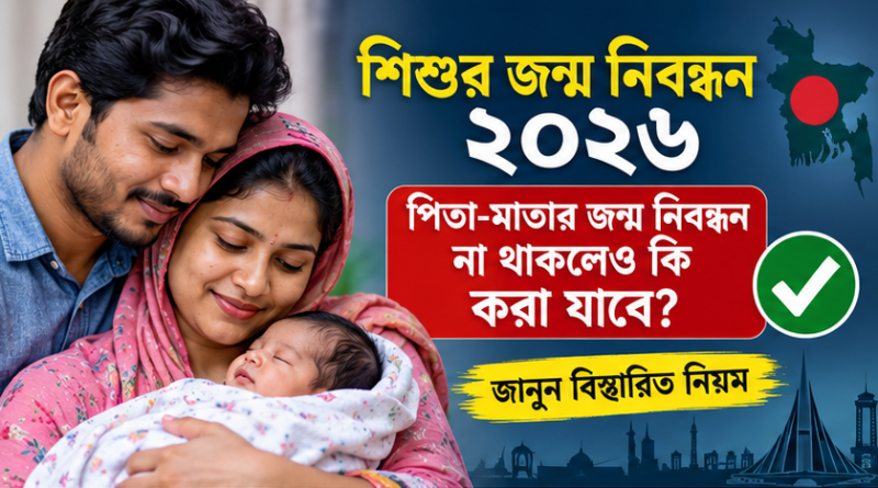 শিশুর জন্ম নিবন্ধন ২০২৬