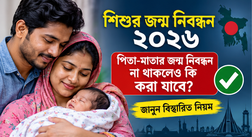 শিশুর জন্ম নিবন্ধন ২০২৬