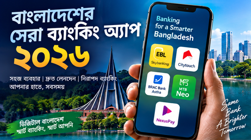 ২০২৬ সালে বাংলাদেশের সেরা ব্যাংকিং অ্যাপ কোনগুলো?