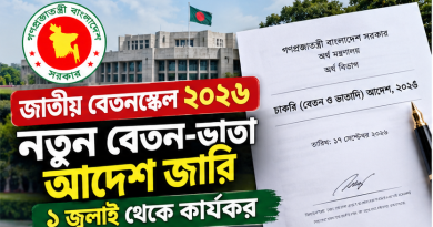 জাতীয় বেতনস্কেল ২০২৬