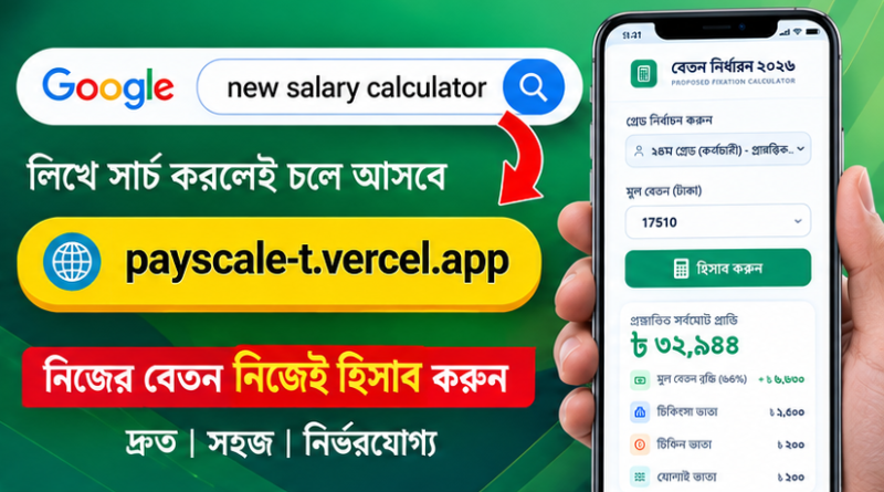 নতুন পে স্কেলে বেতন নির্ধারণ আরও সহজ