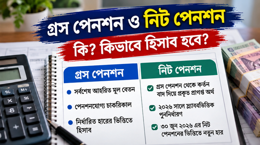 পেনশন নির্ধারণের নিয়ম ২০২৬