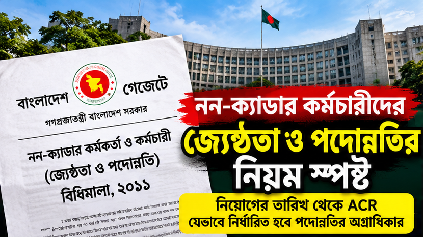 নিয়োগের তারিখ থেকে ACR—যেভাবে নির্ধারিত হবে পদোন্নতির অগ্রাধিকার