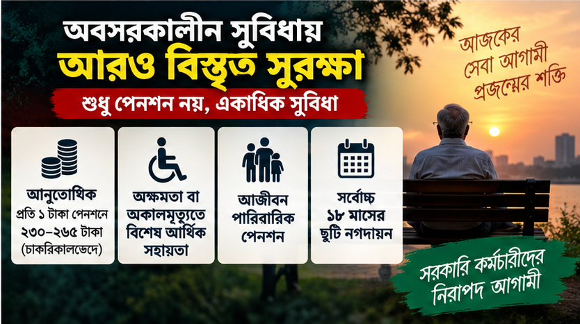 নতুন পে-স্কেলে অবসর সুবিধায় বড় পরিবর্তন