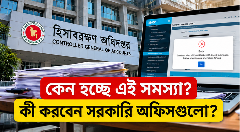 অক্টোবরের বেতন বিল দাখিলে iBAS++-এর বাধা