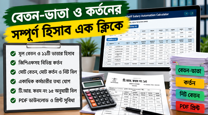 সরকারি কর্মচারীদের বেতন বিল তৈরিতে নতুন ডিজিটাল উদ্যোগ
