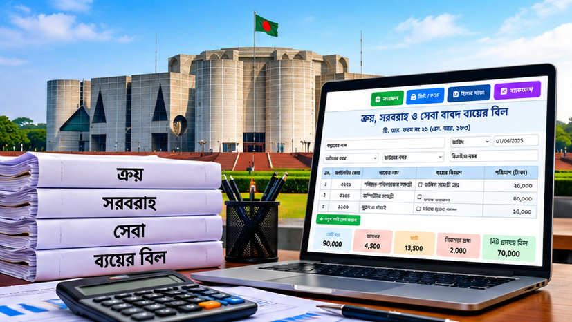 সরকারি ব্যয়ের বিল তৈরিতে ডিজিটাল ব্যবস্থা