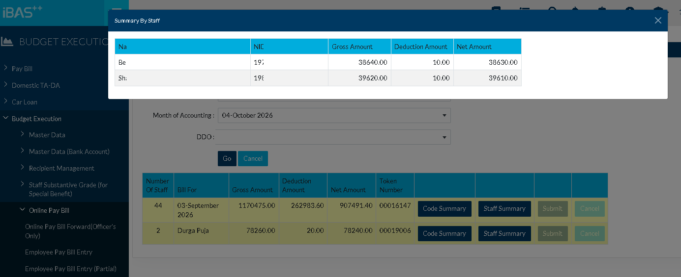 Durgpuja Bill Submit