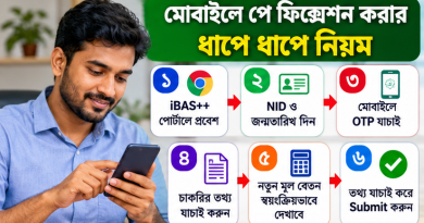 মোবাইলেই নিজে পে ফিক্সেশন ২০২৬