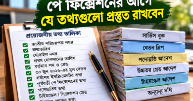 iBAS++-এ বেতন নির্ধারণের আগে যেসব তথ্য প্রস্তুত রাখবেন
